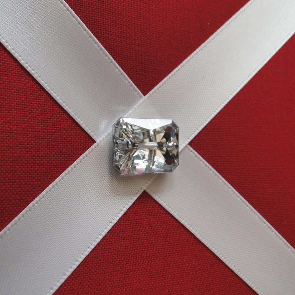 Ruby Red Notice Board with Diamantes